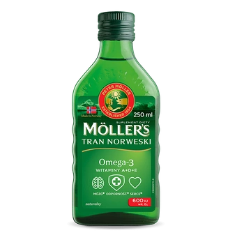 MOLLER'S TRAN NORWESKI naturalny, 250 ml