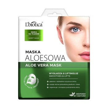 L'BIOTICA Maska Aloesowa na tkaninie, 23 ml