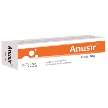 Anusir Maść na hemoroidy z kwasem hialuronowym, 30 g