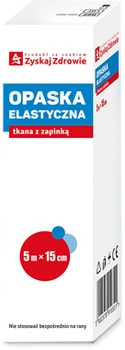 OPASKA ELASTYCZNA TKANA 5m x 15cm ZYSKAJ ZDROWIE x 1 sztuka