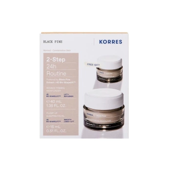 Korres Zestaw Black Pine 2-Step 24h Routine Krem na dzień + maska nocna