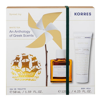 Korres White Tea Zestaw Woda perfumowana + Mleczko do ciała