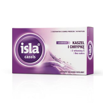 Isla-Cassis pastylki do ssania x 60 sztuk