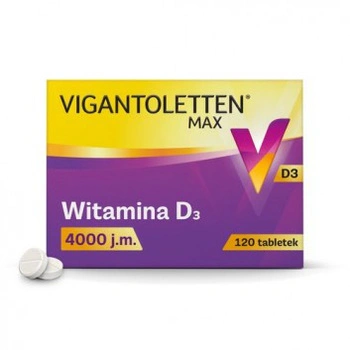 Vigantoletten Max 4000 j.m. tabletki,120 sztuk