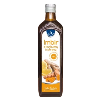 Oleofarm Imbir z kurkumą i cytryną Sok, 490 ml