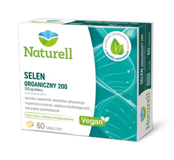 NATURELL Selen Organiczny 200, 60 tabletek