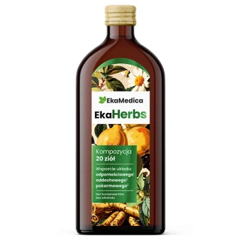 EkaHerbs Kompozycja 20 ziół z witaminą C i sokiem z pigwy, 500 ml
