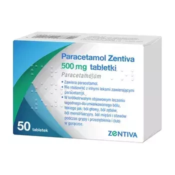 Paracetamol Zentiva 500 mg,50 tabletek