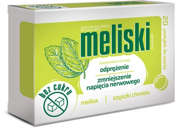 Meliski pastylki do ssania, 20 sztuk