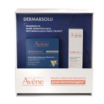AVENE DERMABSOLU Zestaw intensywnie liftingujący krem na noc, 40 ml + krem wypełniający kontur oka, 15 ml