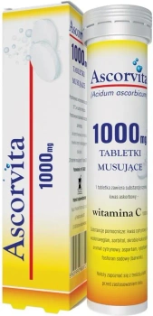 Ascorvita 1000 mg, 20 tabletek musujących