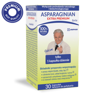 ASPARGINIAN Extra Premium forte x 30 kapsułek