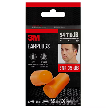 3M Zatyczki do uszu, stopery stożkowe 8sztuk (4pary)