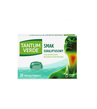 Tantum Verde smak mięta pastylki twarde 3mg x 20 sztuk 