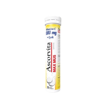 ASCORVITA MAX MUS, 20 tabletek musujących