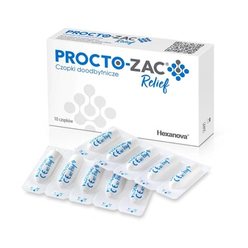 Procto-Zac Relief czopki doodbytnicze, 10 sztuk