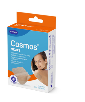 Cosmos® Scars Plastry silikonowe na blizny 5 × 7,2 cm, 5 sztuk