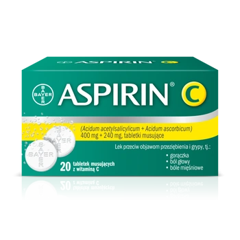 ASPIRIN C, 20 tabletek musujących 