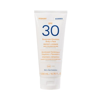 Korres Yoghurt Emulsja do ciała i twarzy SPF30, 200 ml