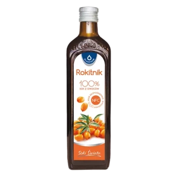 Oleofarm Rokitnik 100% Sok z owoców rokitnika, 490 ml