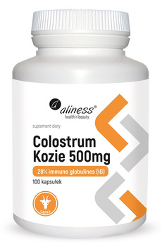 Aliness Colostrum Kozie 500 mg, 100 kapsułek