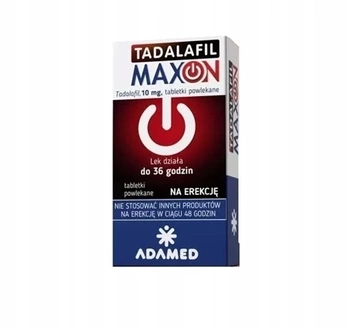 Tadalafil Maxon tabletki powlekane 10 mg x 4 sztuk 