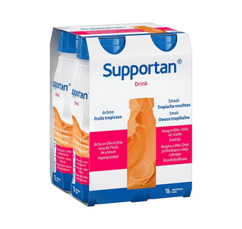 Supportan Drink Owoce tropikalne płyn do ust 4x200ml