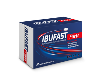 Ibufast Forte 400 mg, 50 tabletek powlekanych