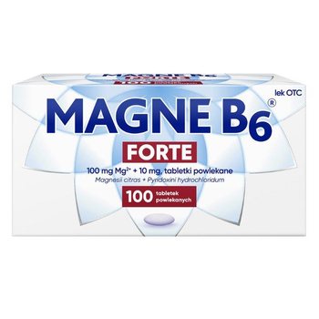 MAGNE-B6 FORTE (100 mg + 10 mg) 100 tabletek powlekanych