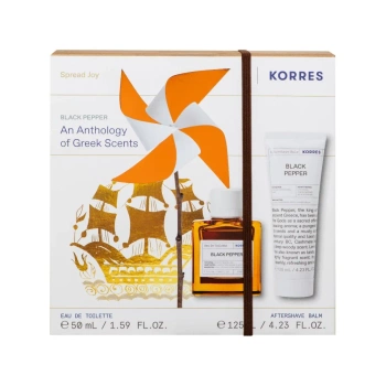 Korres Black Pepper Zestaw Woda perfumowana + Balsam po goleniu