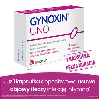 GYNOXIN UNO,  1 kapsułka dopochwowa