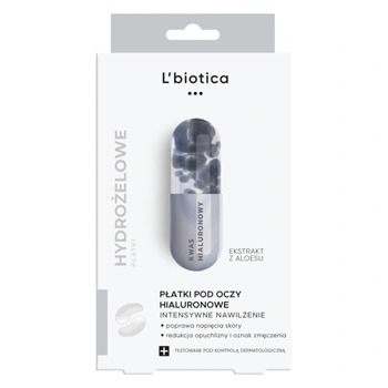 L'BIOTICA Płatki pod oczy nawilżające z kwasem hialuronowym 3x2 sztuki 
