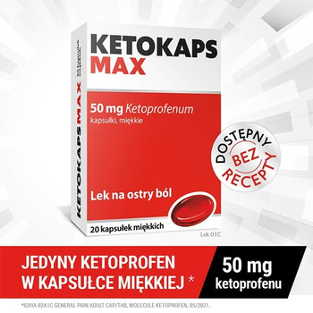 KETOKAPS Max 0,05 g x 20 kapsułek miękkich