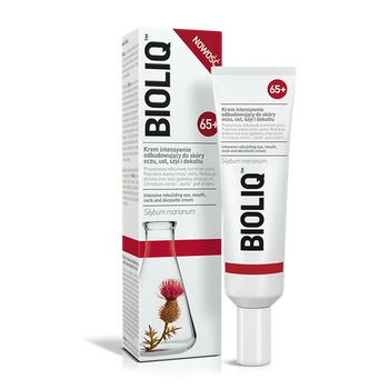 BIOLIQ 65+ Krem intensywnie odbudowujący do skóry oczu, ust, szyi i dekoltu 30ml