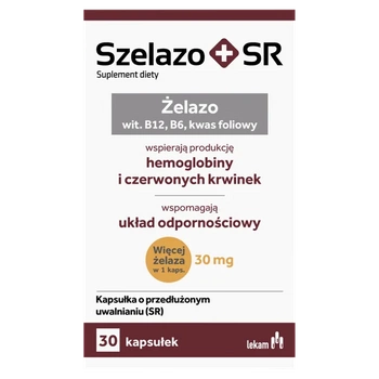 SZELAZO+SR , 30 kapsułek 