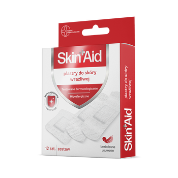 Skin Aid Plastry do skóry wrażliwej, 12 sztuk