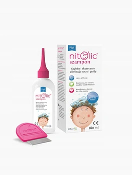 Pipi Nitolic Szampon do eliminacji wszy i gnid, 180 ml