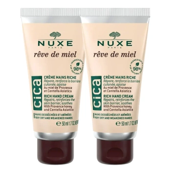 Nuxe Rêve de Miel Cica Duo Krem do rąk, 2 x 50ml