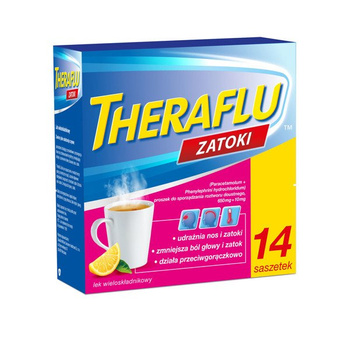 THERAFLU ZATOKI proszek , 14 saszetek