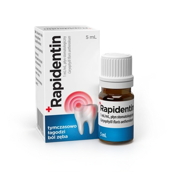Rapidentin płyn łagodzący ból zęba 1ml/ml, 5ml