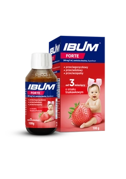 IBUM FORTE zawiesina o smaku truskawkowym 100 g 