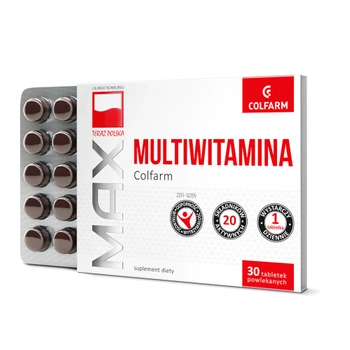 MAX Multiwitamina, 30 tabletek powlekanych