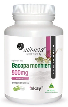 Aliness Bacopa Monnieri 500 mg, 100 kapsułek