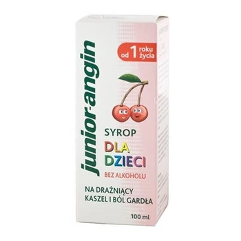 JUNIOR-ANGIN syrop dla dzieci czereśniowy 100 ml