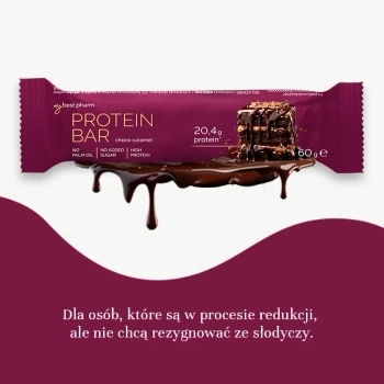 MyBestPharm ProteinBAR Baton o smaku czekolady z karmelem, 60 g