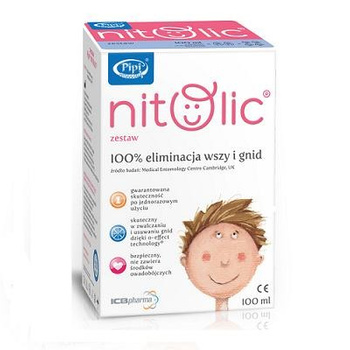 Pipi NITOLIC, Zestaw przeciw wszawicy, 100 ml