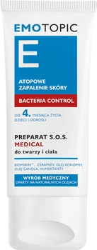 EMOTOPIC Bacteria Control Preparat S.O.S. Medical do twarzy i ciała, 30 ml
