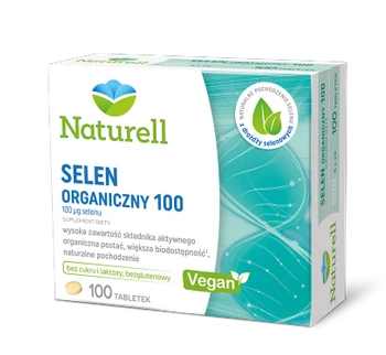 NATURELL Selen Organiczny 100, 100 tabletek