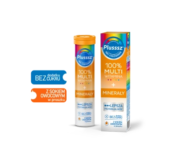 PLUSSSZ 100% MINERAŁY, 20 tabletek musujących