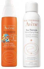 AVENE Zestaw Spray dla Dzieci SPF50+ 200ml + woda termalna 200ml